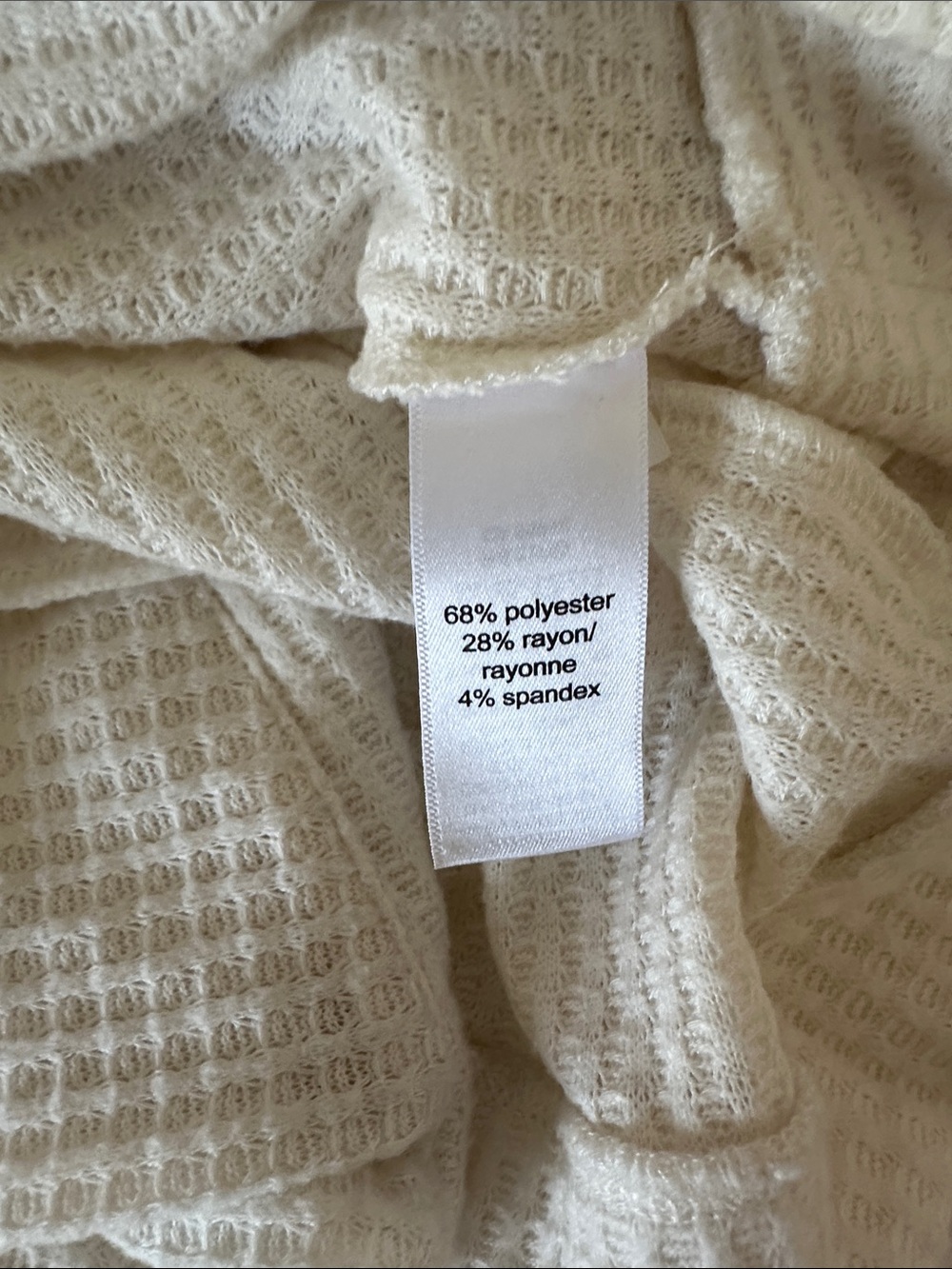 Maurices Cream Open-Front Waffle Cardigan - Picture 8 of 9